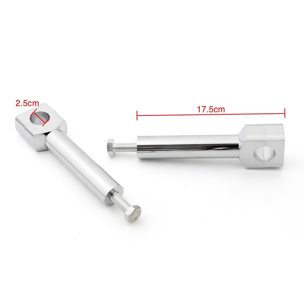 6" Motorcycle Handlebar Handle Riser Set Fit For 1" Bar Chrome A