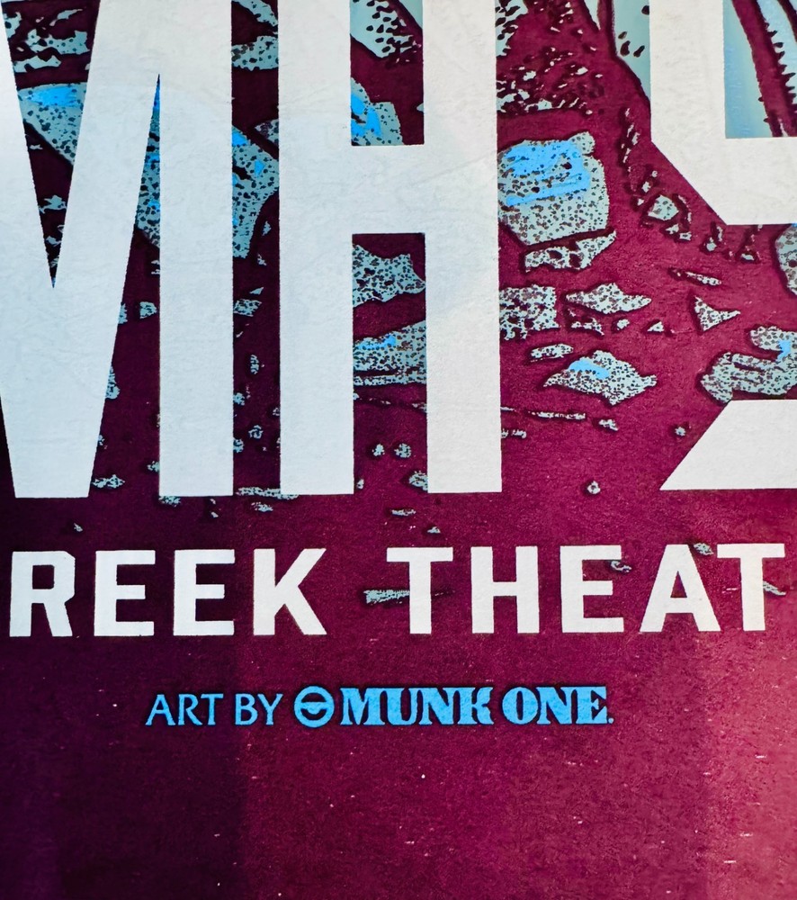 2025 Alabama Shakes Poster – Munk One –Artist COLOR Variant – Berkeley CA –18x24