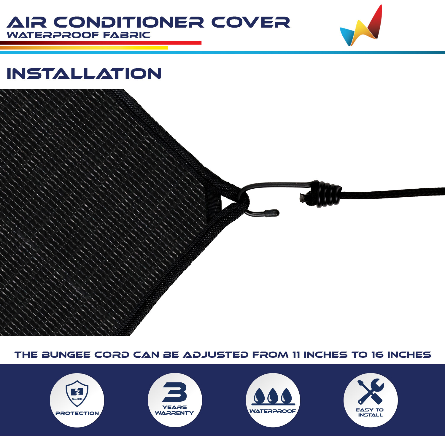 Outdoor A/C Unit Mesh Cover for Outside Air Conditioner AC Compressor Condenser