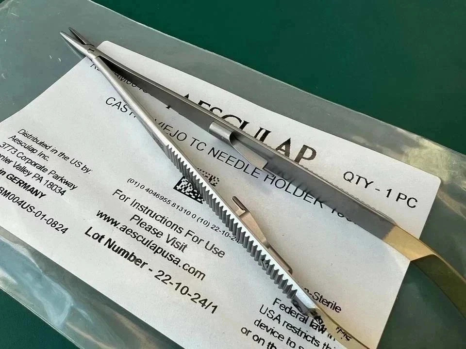 AESCULAP BM004US CASTROVIEJO TC NEEDLE HOLDER 180 MM (18cm)