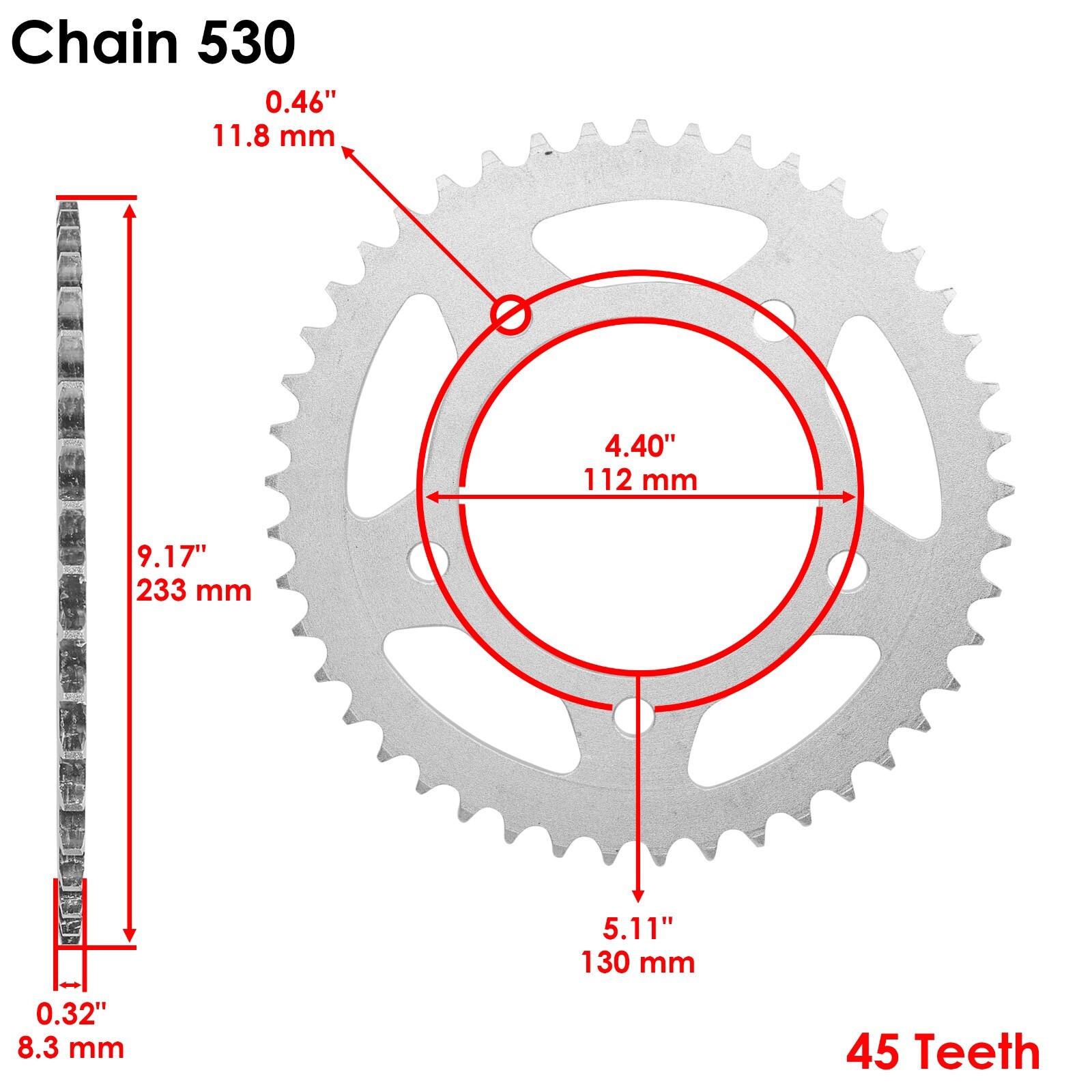 Red O-Ring Drive Chain & Sprockets Kit For Honda CBR1100XX Blackbird 1997-2007