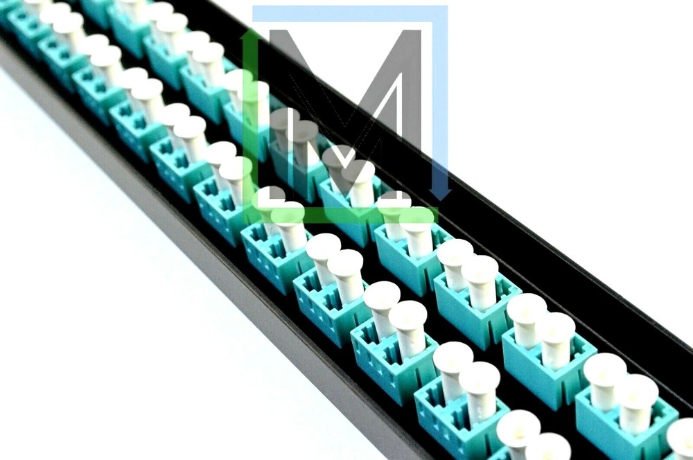 48-PORT 1U HIGH DENSITY LC DUPLEX MULTIMODE OM3 PATCH PANEL