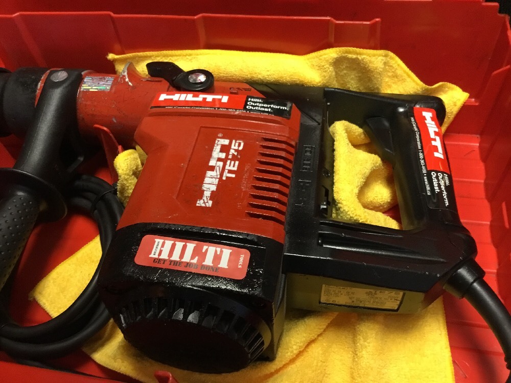HILTI TE 75, PREOWNED, FREE CHISEL, BITS, LASER METER, FAST SHIP