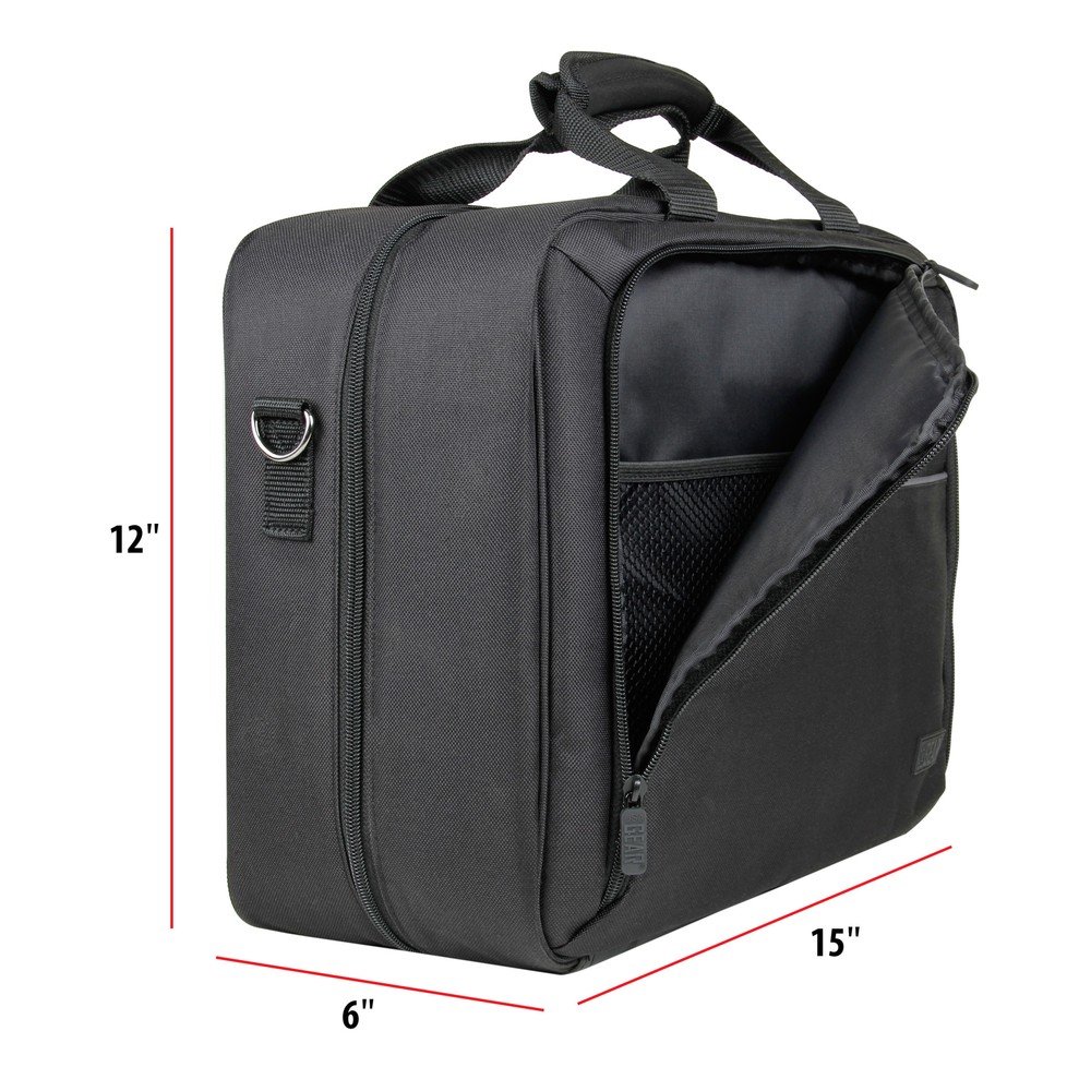 Projector Carrying Case with Shoulder Strap , Extra Storage & Custom Dividers