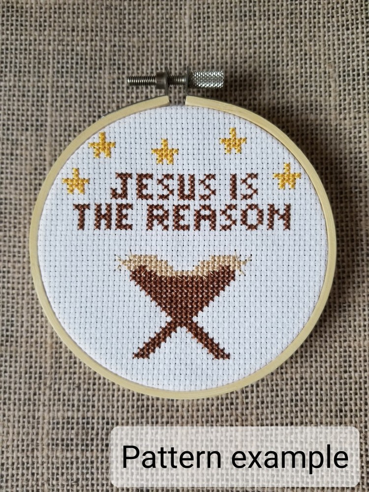 Counted Cross Stitch Jesus is the Reason Pattern