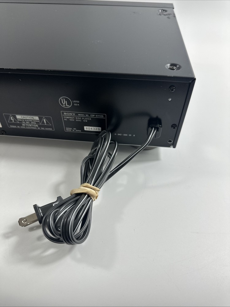 Sony CDP X111ES High Density Digital Sync CD player , Works!