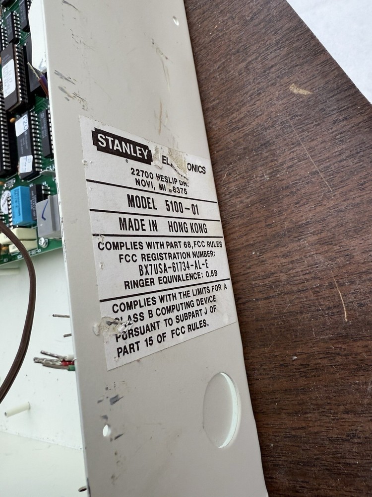 Stanley 5100 5100-01 security system