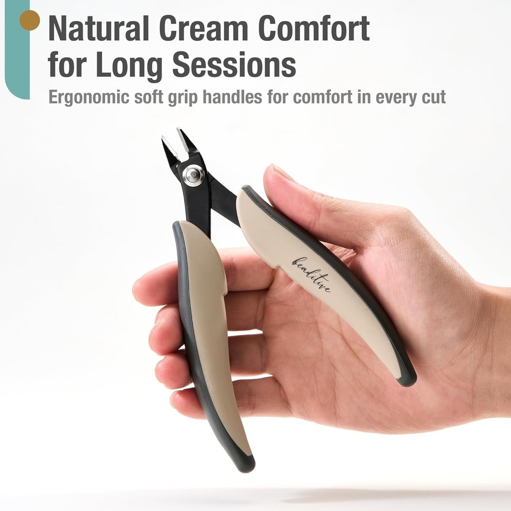 Beaditive Micro Wire Cutter – Natural Cream Flush for Beading,...