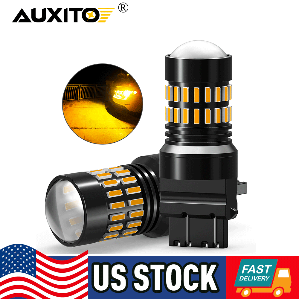 AUXITO 4157 3156 3157 LED Turn Signal Light Bulbs CANBUS Anti Hyper Flash Amber