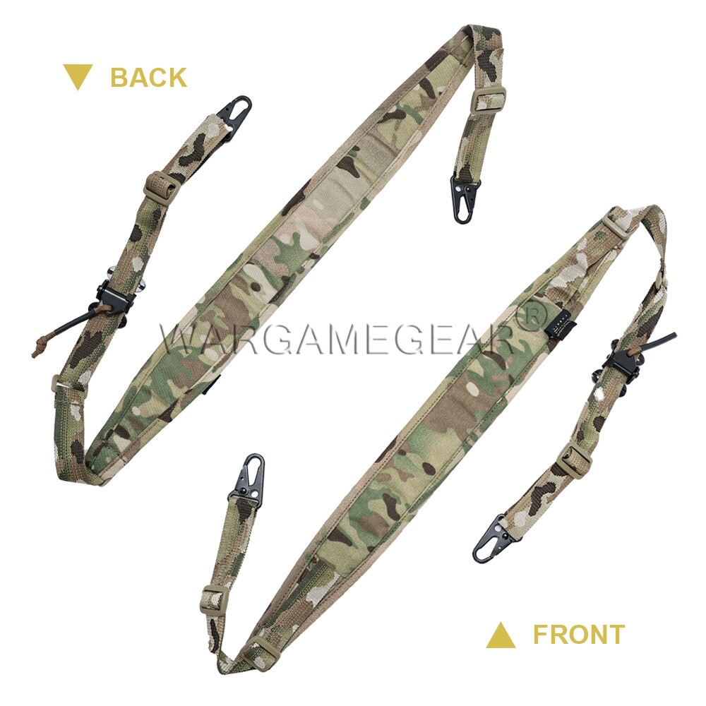 Tactical 2 Point Rifle Airsoft Modular Gun Strap Adjustable Quick Pull Tab Sling