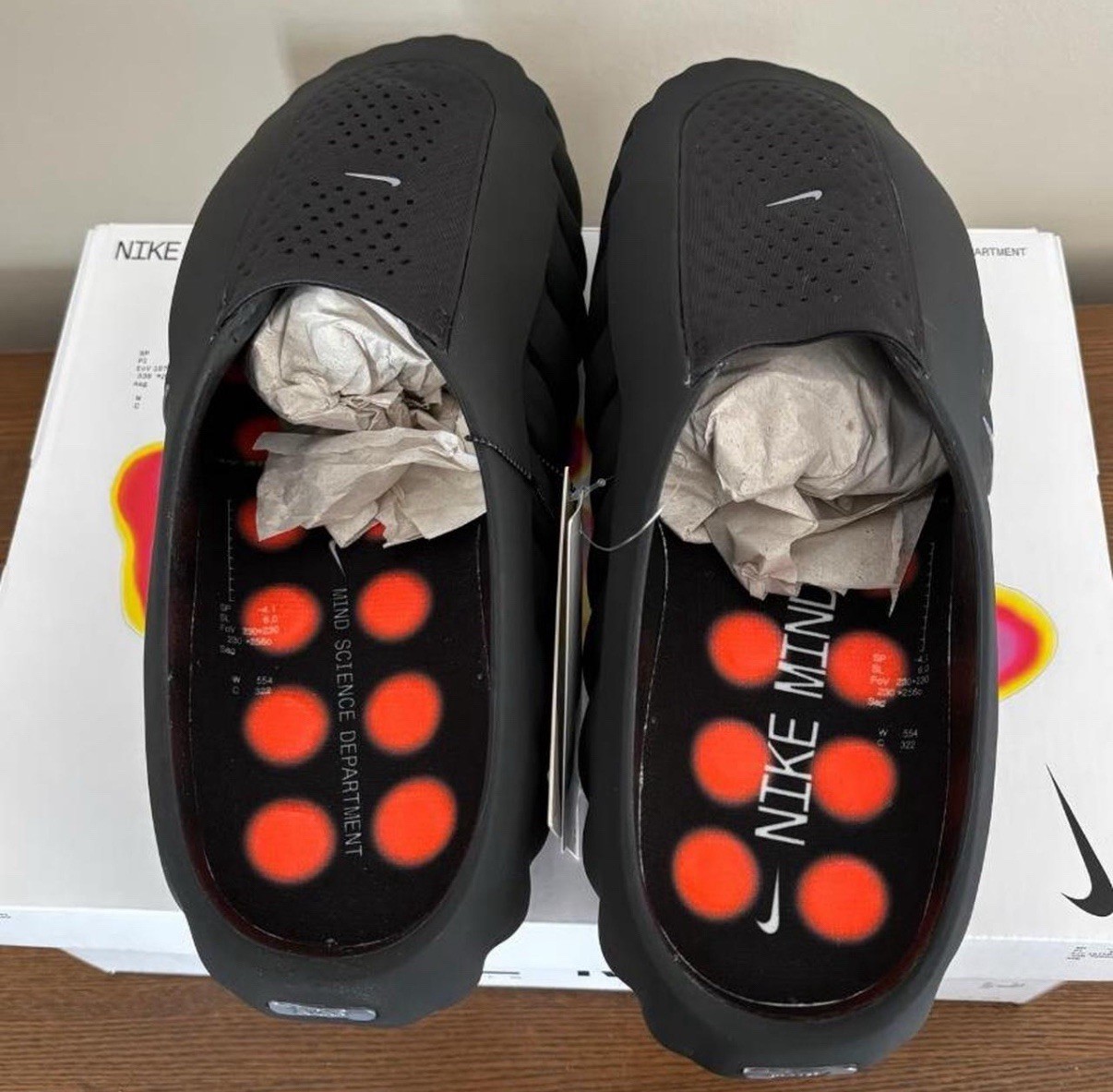 Nike Mind 001 black chrome slides
