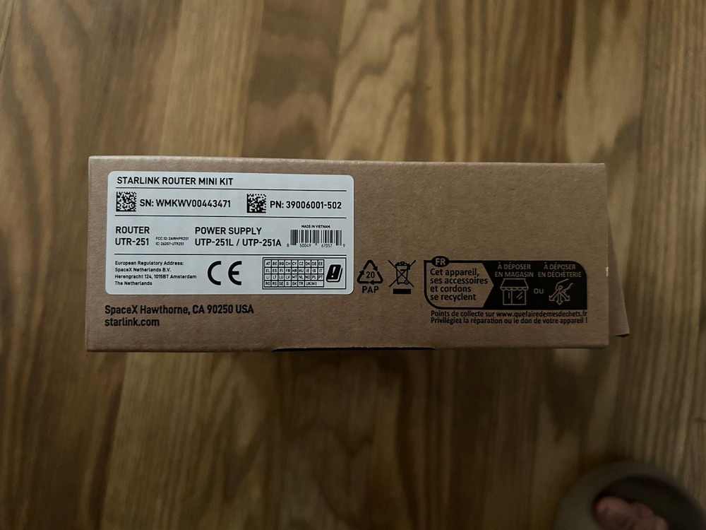 Starlink Router Mini Kit UTR-251 E1