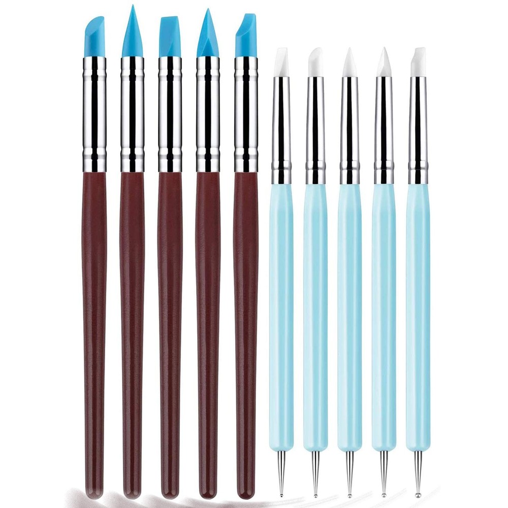 Silicone Clay Sculpting Tools Modeling Dotting Tool & Pottery for DIY Handicraft