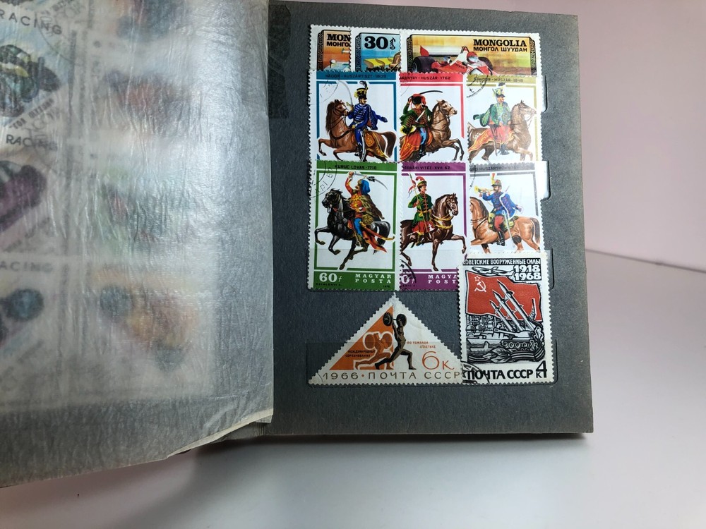 Large album of stamps of the USSR more than 120 pcs. , cool stamps USSR