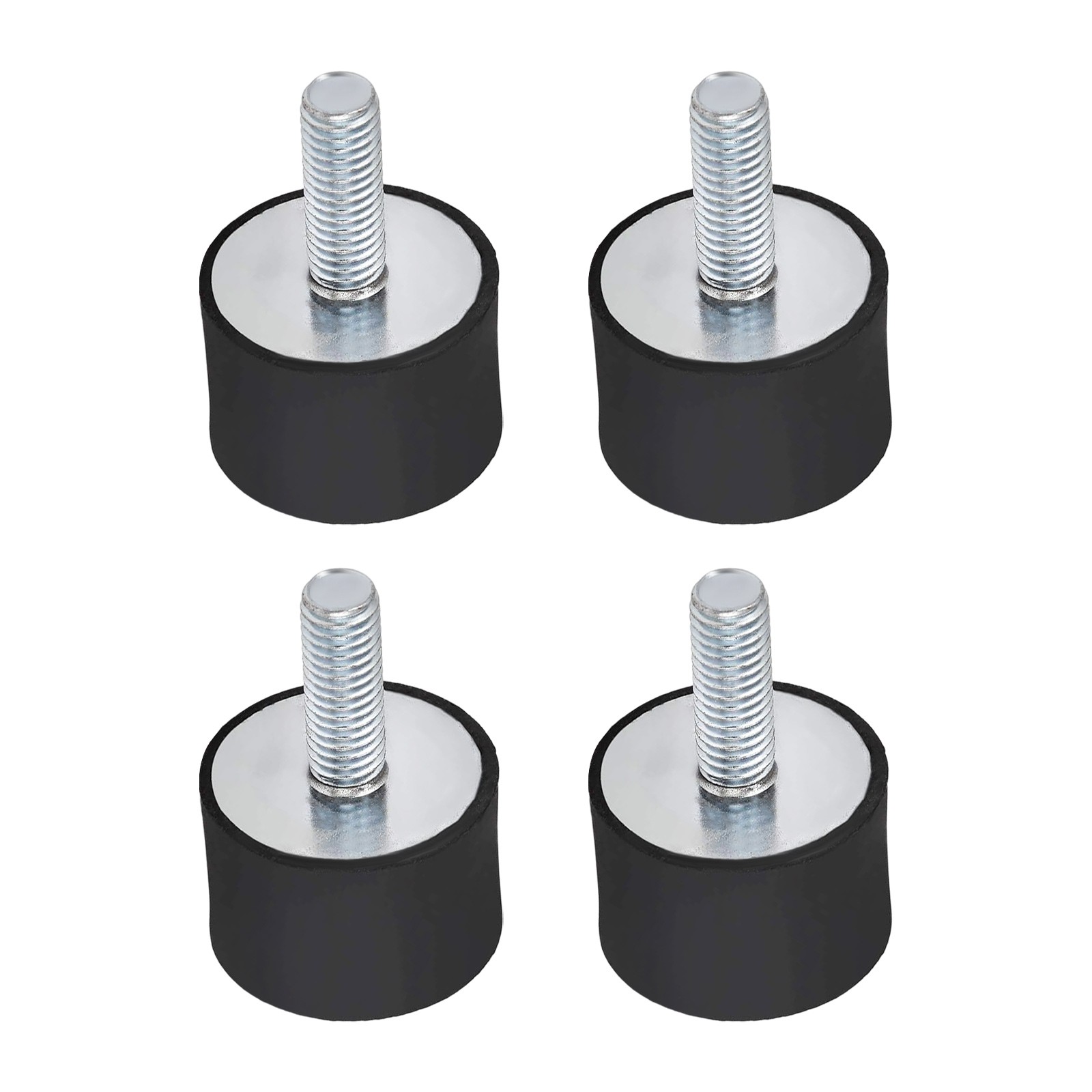 4pcs M8 Thread Rubber Mounts Vibration Isolators Rubber Shock Absorber