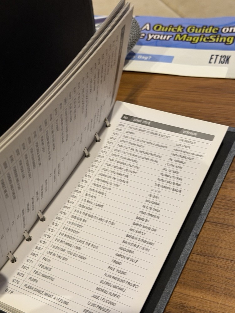 Magic Sing ET13K Wired Karaoke Microphone With Case