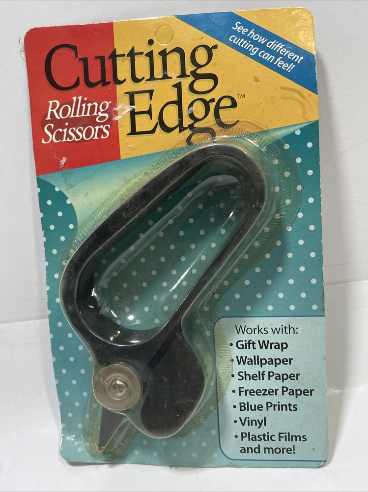 Singer Cutting Edge Black Rolling Scissors NOS