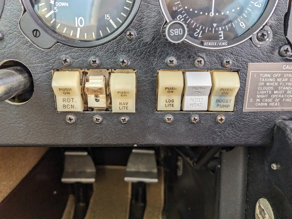 Boost Pump Mooney Klixon Switch Cover
