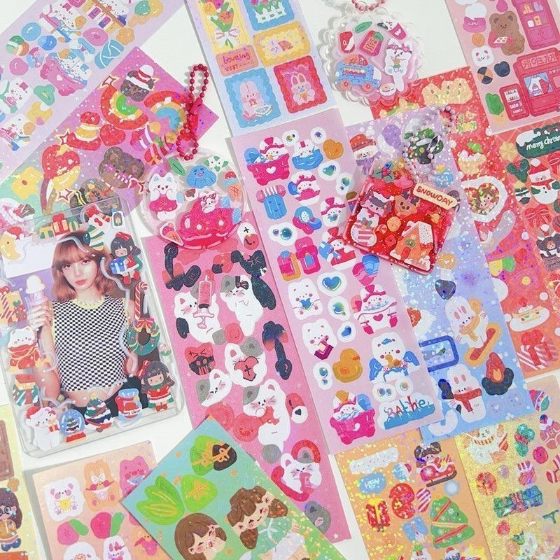 100 Pack Sheet Cute Fashion Kawaii Cartoon Stickers