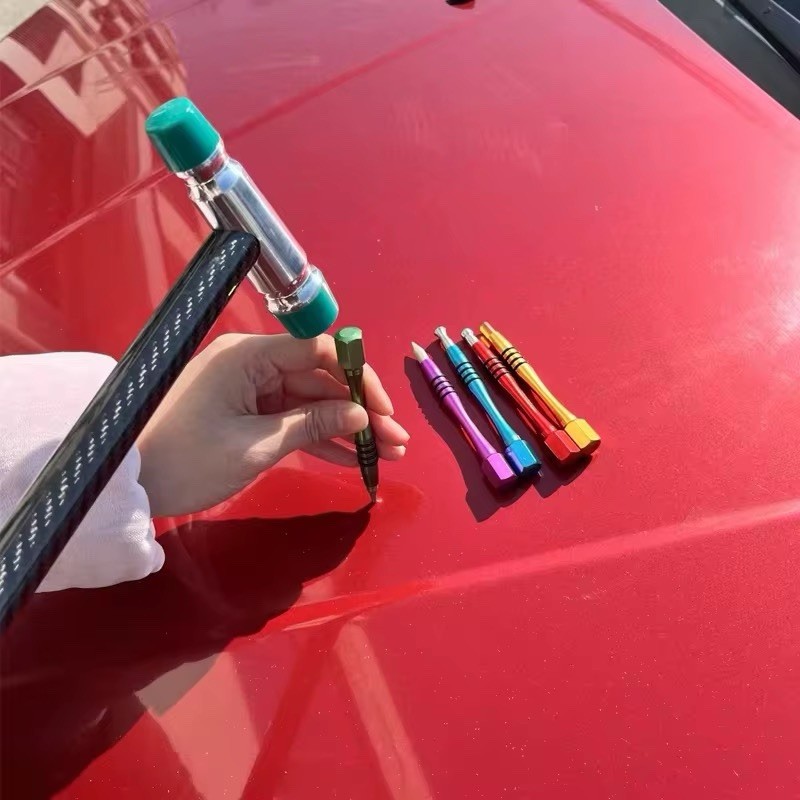 Aluminum 5pc PDR Knockdown Tool Kit Magnetic Paintless Dent Repair Glue Pull 💥