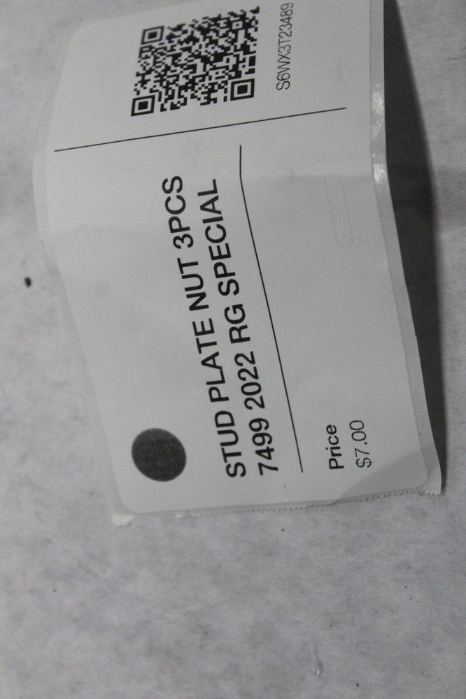STUD PLATE NUT 3PCS 7499 2022 RG SPECIAL
