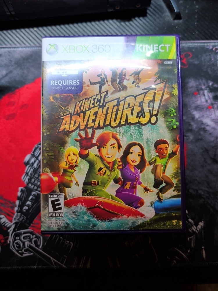 Microsoft Xbox 360 Kinect Sensor Bar (Untested) with 7 Games Bundle