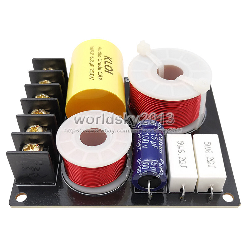 2pcs 100W 2 Way Speaker Frequency Divider Aplifier Crossover Loudspeaker Filter