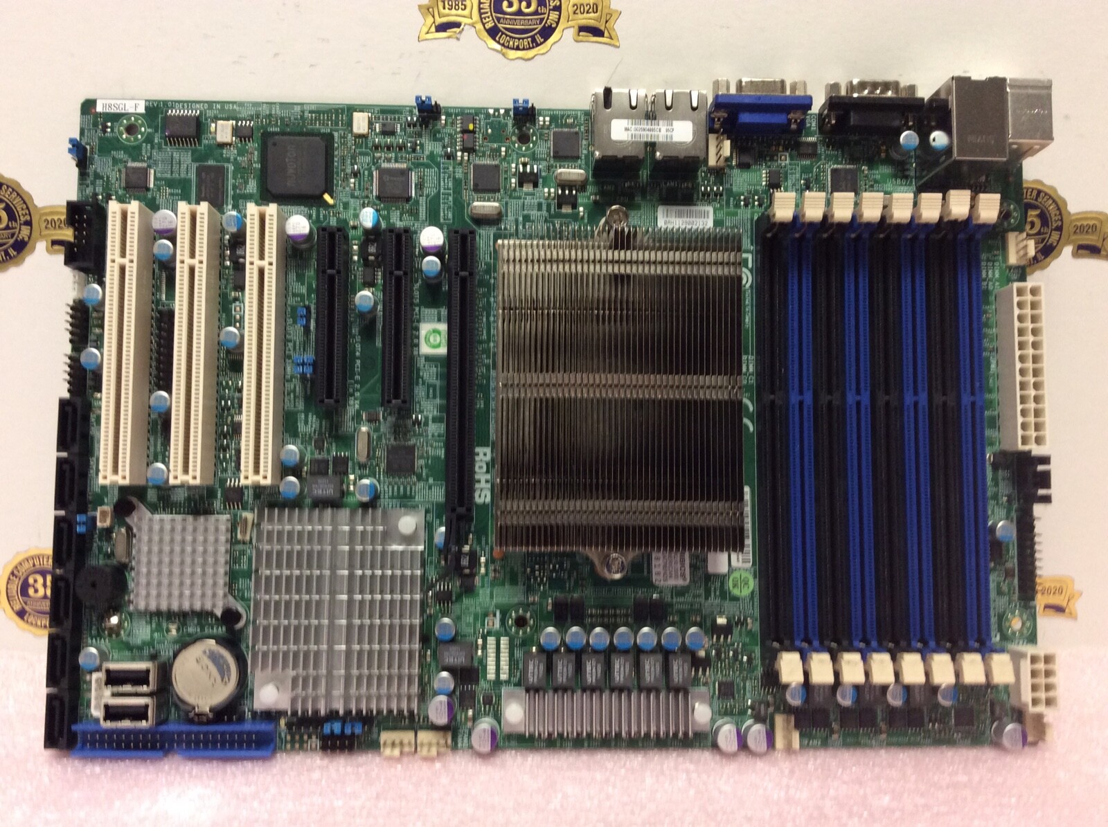 Super SuperMicro H8SGL-F Motherboard with CPU & Heatsink