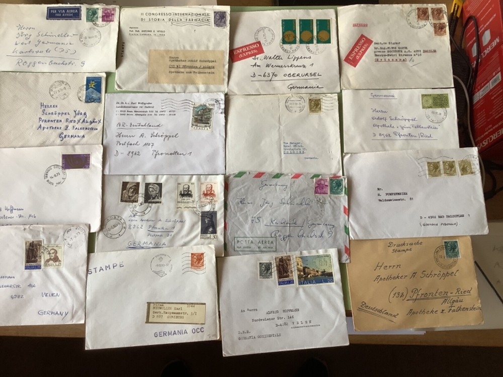 Italy collection postal covers 16  items Ref A2033