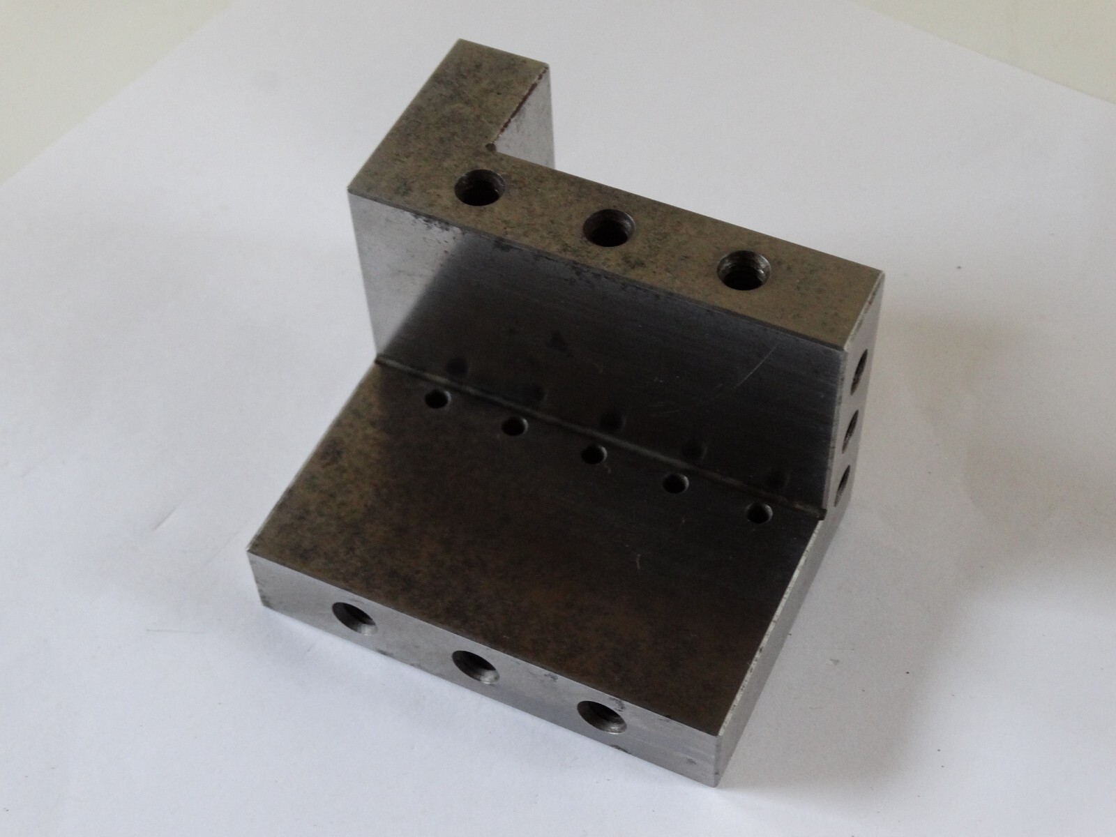 Compound Angle Plate Toolmaker Surface grind 1/4-20 tapped 2 7/8x27/8x2" db #2