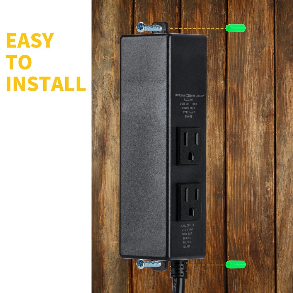 Automatic Dust Collector Switch, Power Tool Auto Switch with On/Off Delay, Pr...