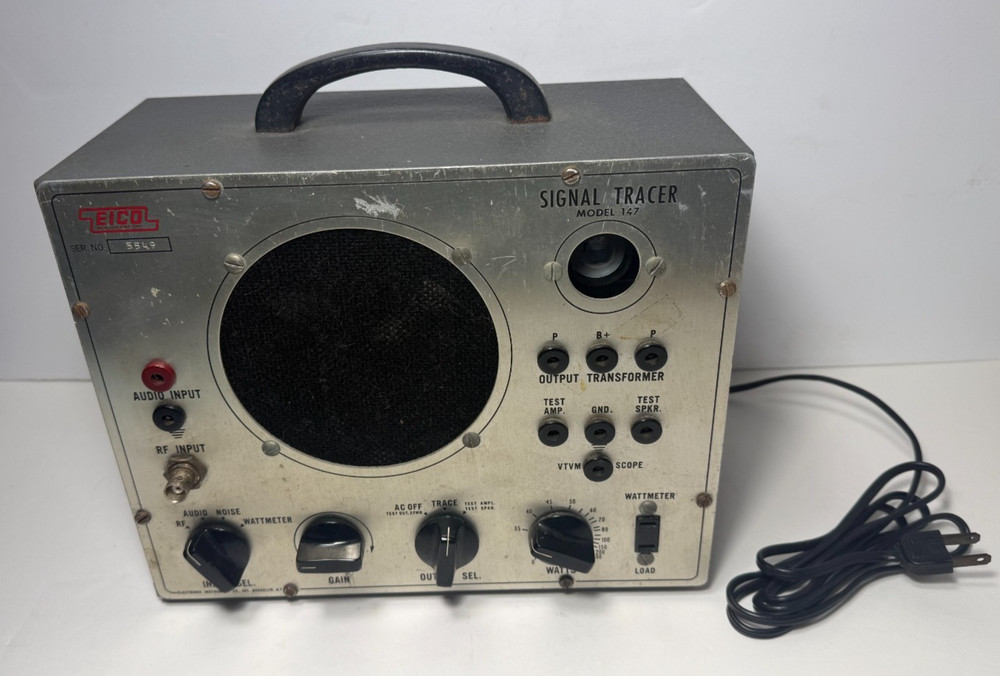 Vintage Eico Signal Tracker Model 147 w/ Manuals *Untested*