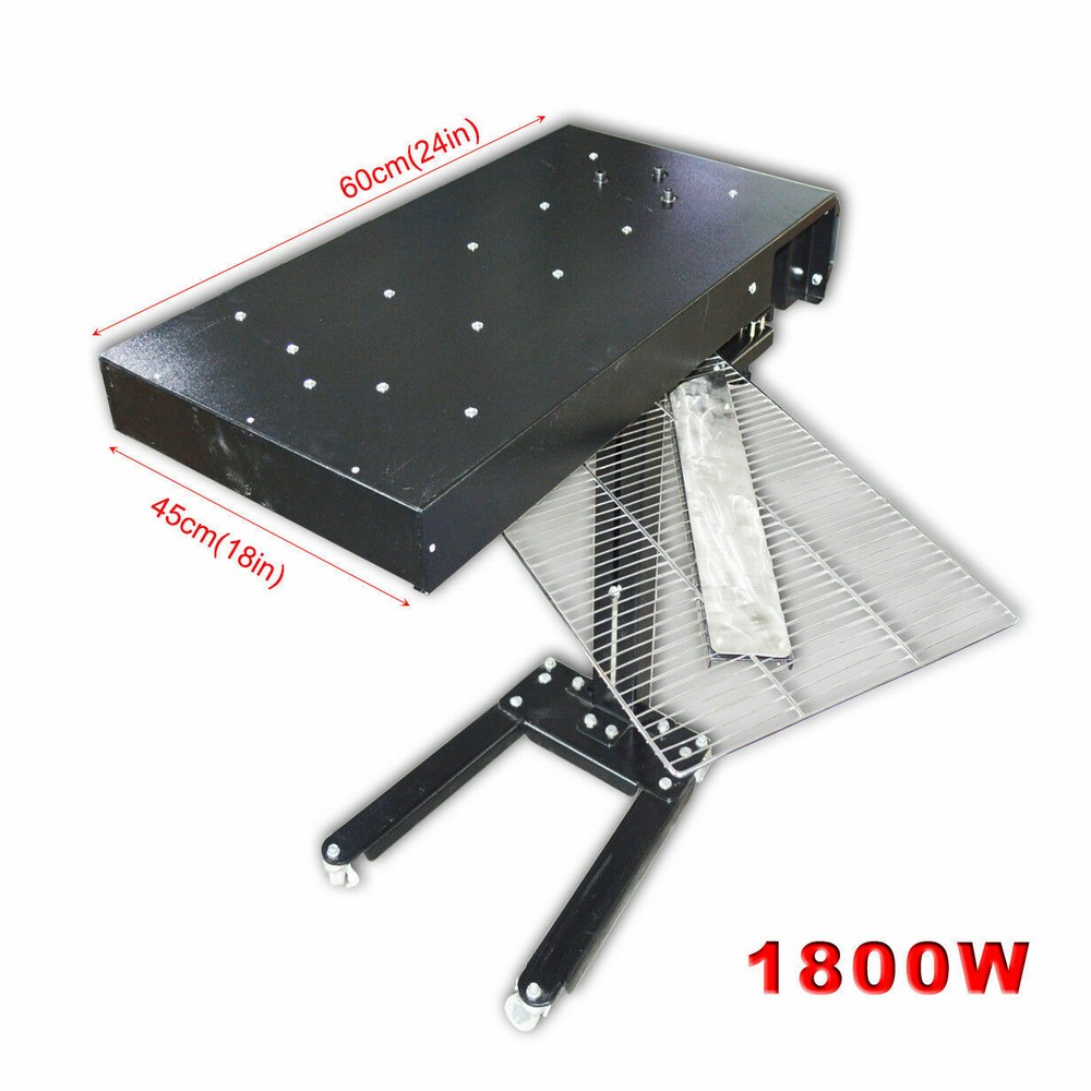 4 Color Screen Printing Kit Silk Press Printer Flash Dryer & Ink Screen Squeegee