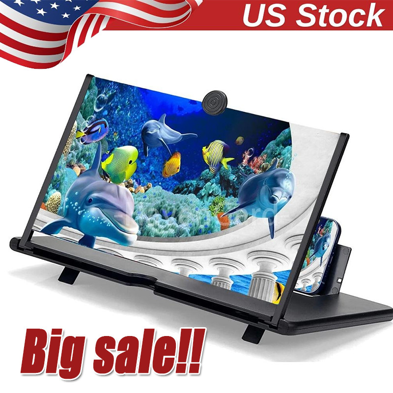 13'' Screen Magnifier for Cell phone Newest Version 3D HD Video Phone Amplifier