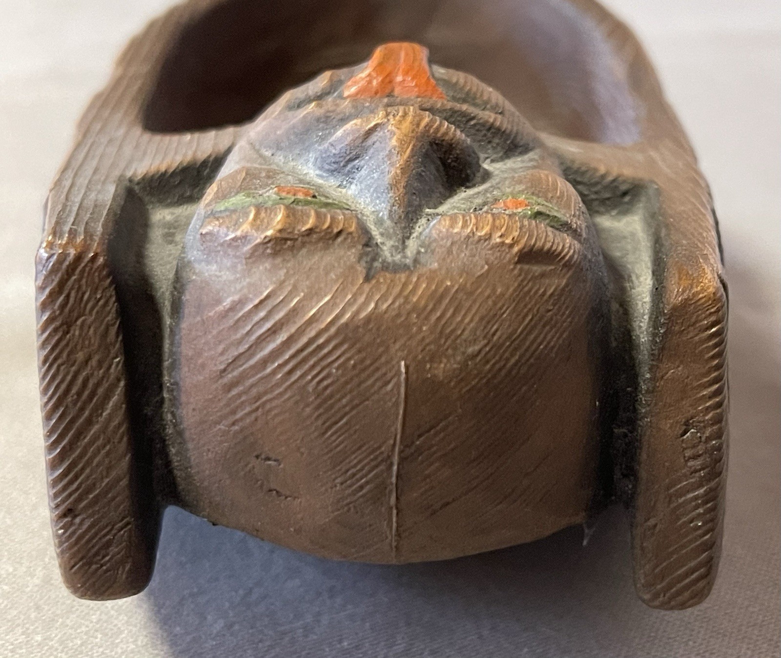 Antique Northwest Coast Carved Reproduction Grease Bowl, Estate Collection