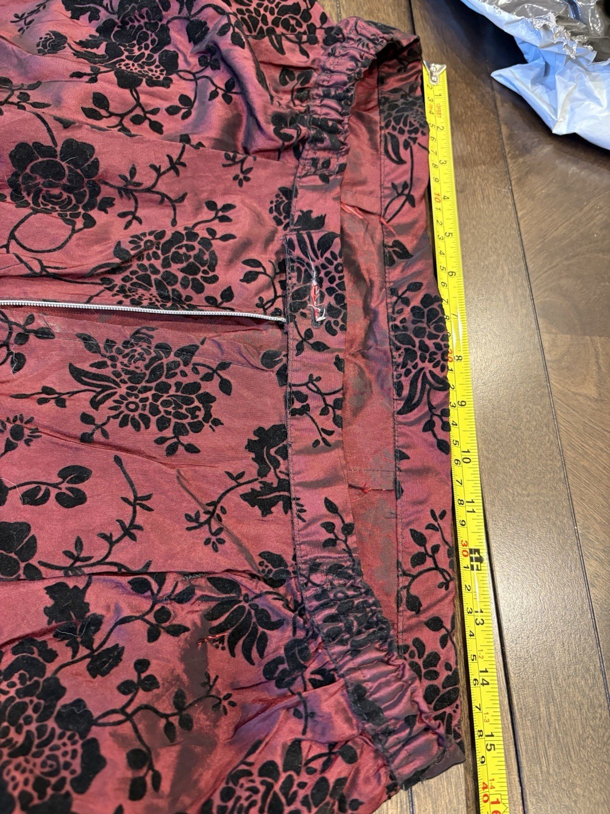 Victorian Reenactment Women’s Burgundy Floral Dress, Jacket & Bodice Set