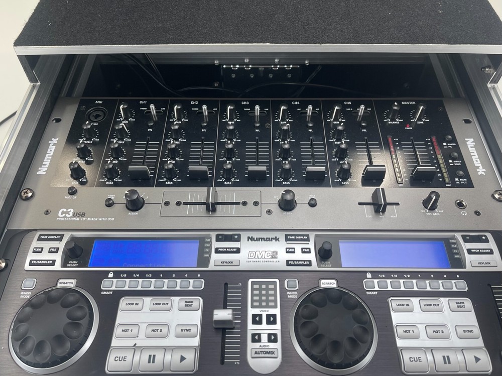 Numark C3 USB DJ Mixer - DMC 2 Software controller- In Flight Case