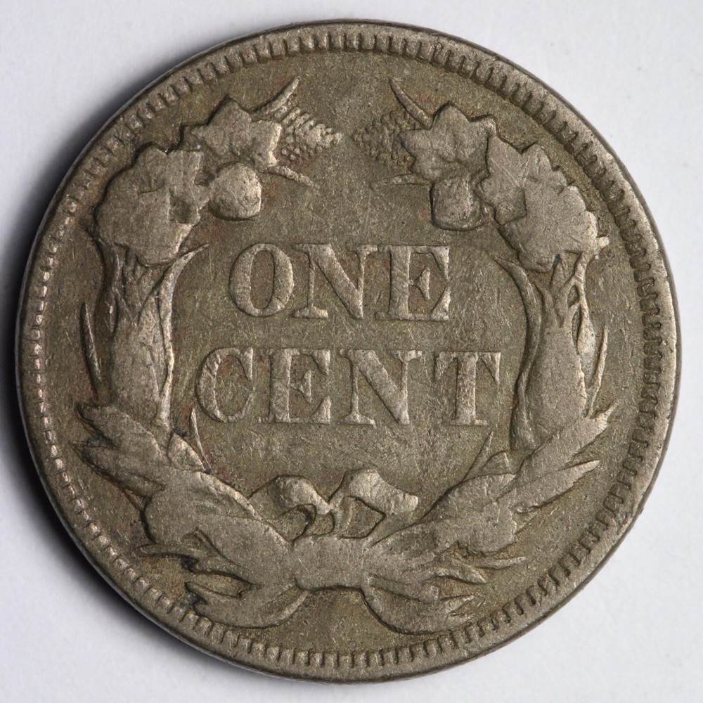1858 LL Flying Eagle Cent Penny FINE+ E116 GEN