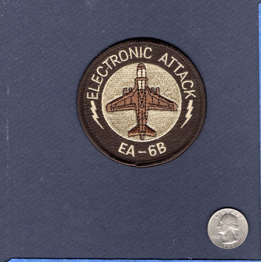 Electronic Attack EA-6B PROWLER USMC VMAQ US Navy VAQ Squadron Patch