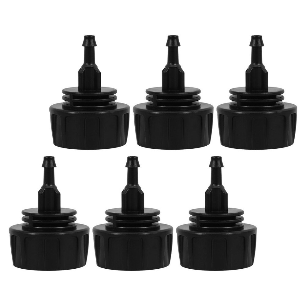 6 Pcs Hose Coupling Replacement Quick Connect Drip Irrigation Adapter Black