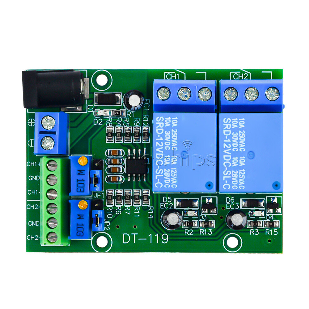 Unique DC 12V 2-Channel Voltage Comparator Precise LM393 Module