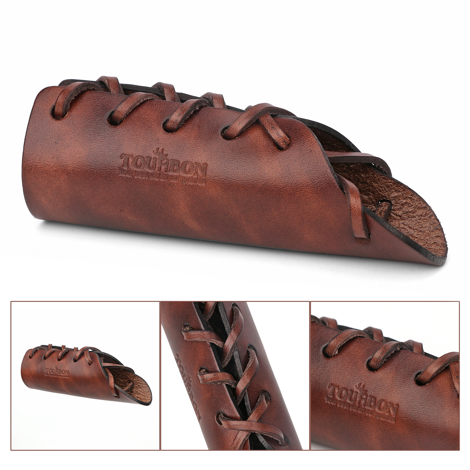 Hunting Leather Axe Handle Protection Hatchet Guard Adjust Lacing Grip-Xmas Gift