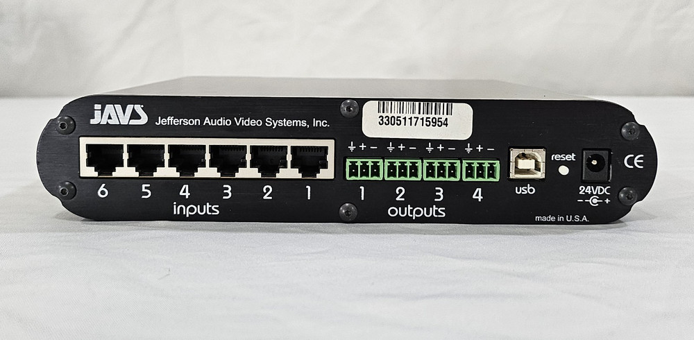 JĀVS P306 Audio Processor 6-Input 4-Output Mic Mixer w / Microphone + Cables Set