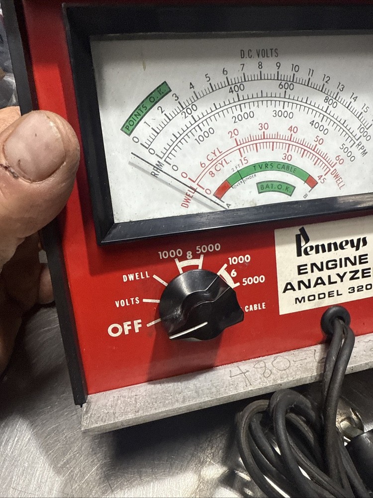 Vintage Penney's Engine Analyzer, Model 320.