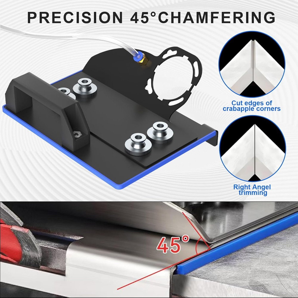 45 Degree Tile Chamfering Tool, Angle Grinder Stand for 45° Tile Cutting, Tile C