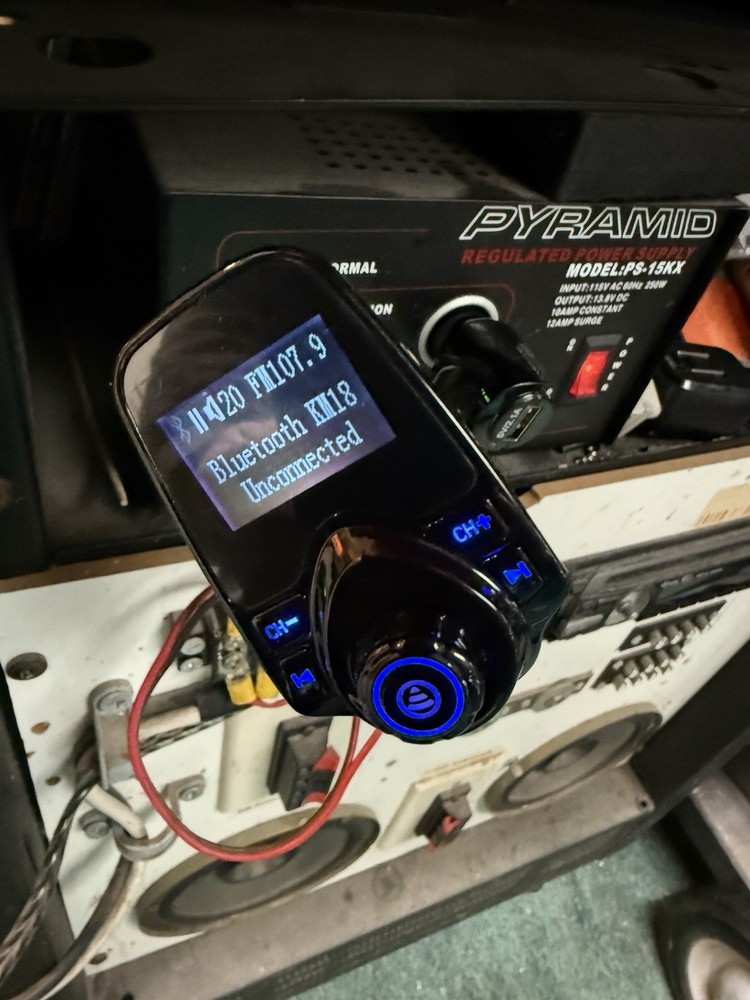 Nulaxy Bluetooth Car FM Transmitter Audio Adapter Receiver Wireless KM18