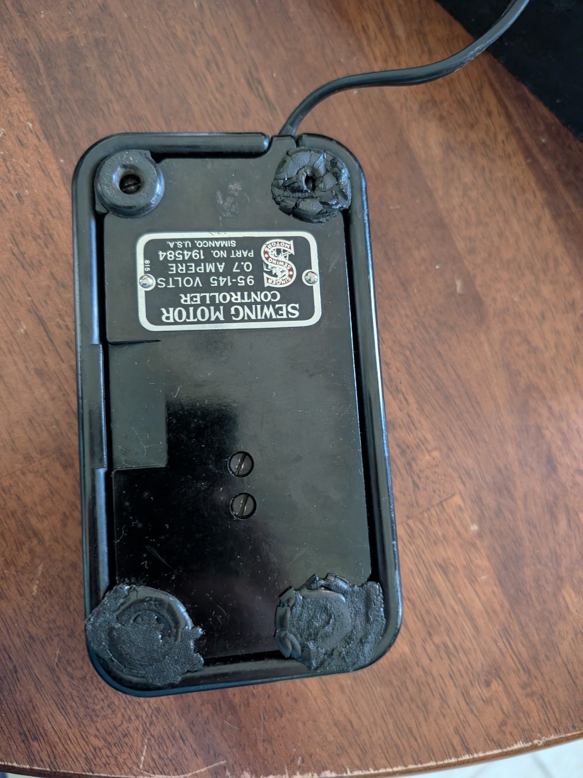 Vintage 1936 Singer Featherweight Sewing Machine 221 W/Case & Peddle Scroll face