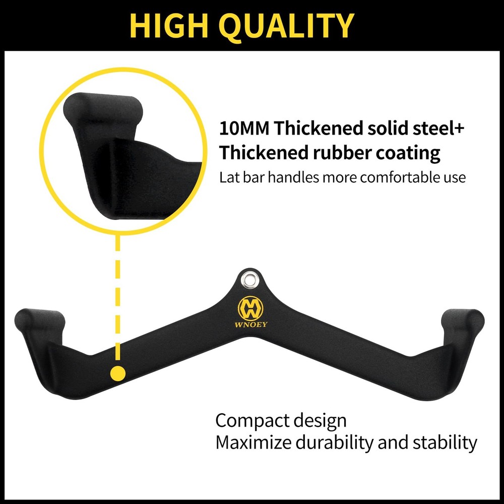 Lat Pull Down Bar, LAT Pulldown Attachments T-bar V-bar,Pull Down Bar with Er...