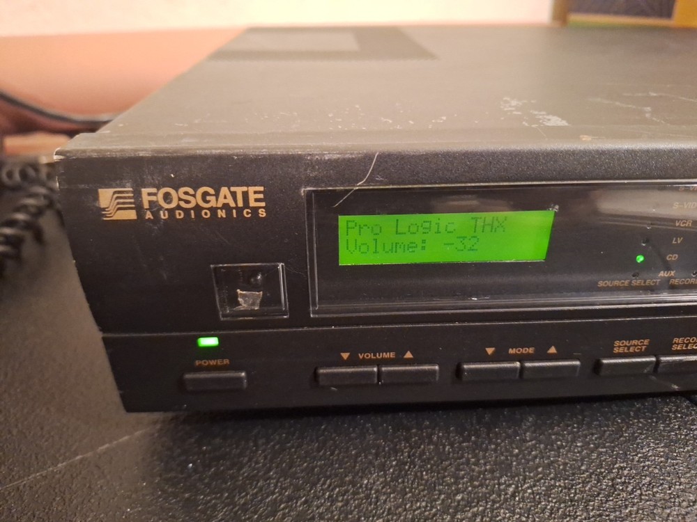Rare Fosgate Audionics Digital Servo Logic Surround Processor Model Three READ