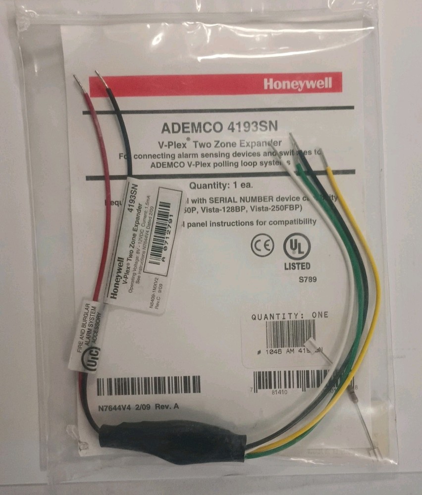 Honeywell 4193SN 2 Zone V-Plex Expander